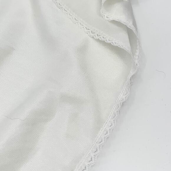 Vtg L’eggs Ivory Below Knee Slip Fitted Bodice Women’s Size 36 Removable Straps - Picture 6 of 9